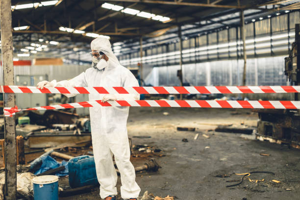 Professional Hoarding Cleanup technician working in Oakland, NJ